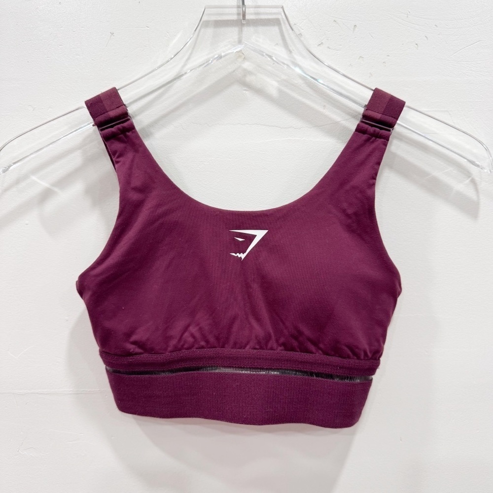Gymshark Burgundy Thick Strap Sports Bra X-Small